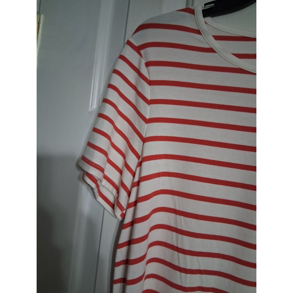 NWT Women's Old Navy Striped Luxe Tee Top Size M - Picture 6 of 8